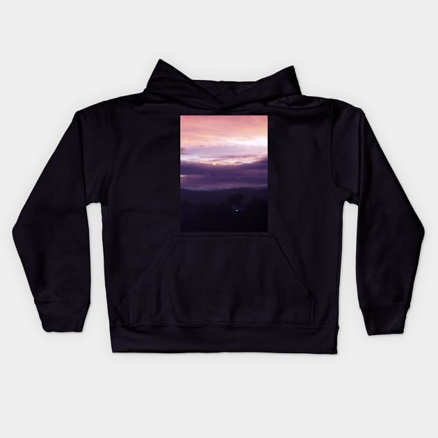 Sunrise Over the Columbia River #10 Kids Hoodie by DlmtleArt